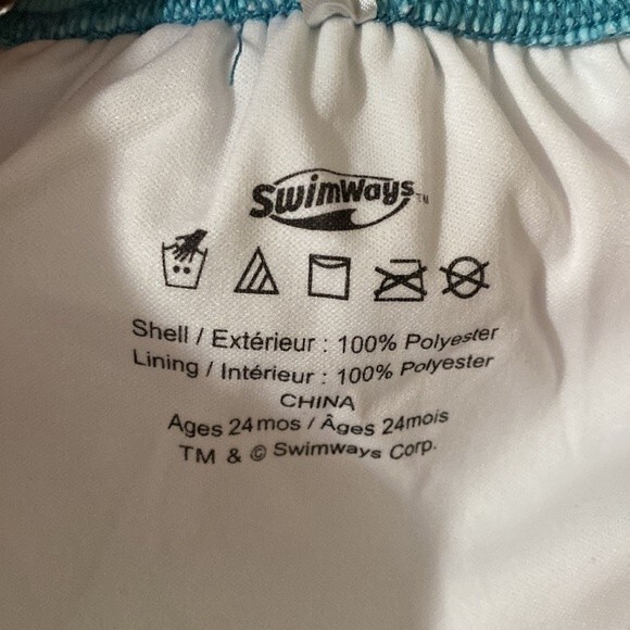 Swimways Toddler's Polka Dots Elastic Waist Pull-On Bottom Swimwear Size 24mos - Picture 3 of 4